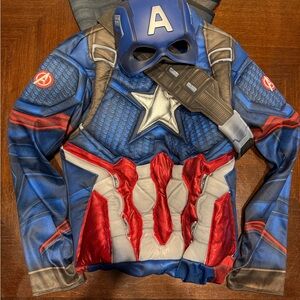 Captain America Kids Costume - Blue, Red, White